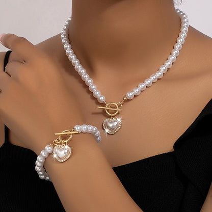 LovePearl | Verfijnde parelketting en bijpassende armband